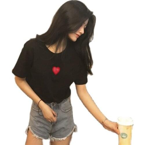 2021 New Women T-shirts Casual Harajuku Love love graphic printing Tops Tee Summer Female Short Sleeve T shirt Hot Sale