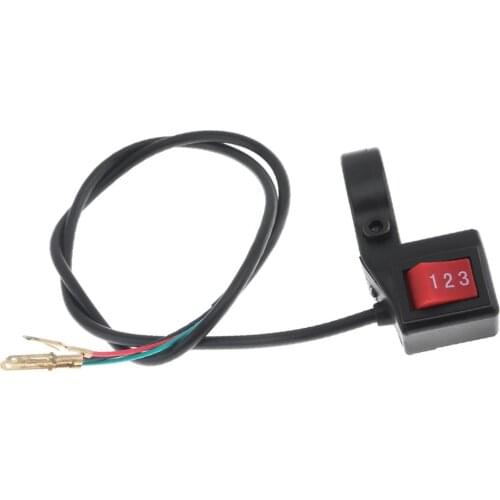 22MM Durable Motorcycle Accessories 3 Speed Module Switch for Electric Bicycle /Scooter / Motorcycle