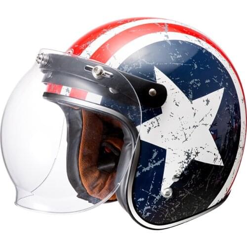 3 sanp Vintage Durable Windshield Motorcycle Lens Bubble Visors Wind Shield Helmet Visor Retro Windscreen