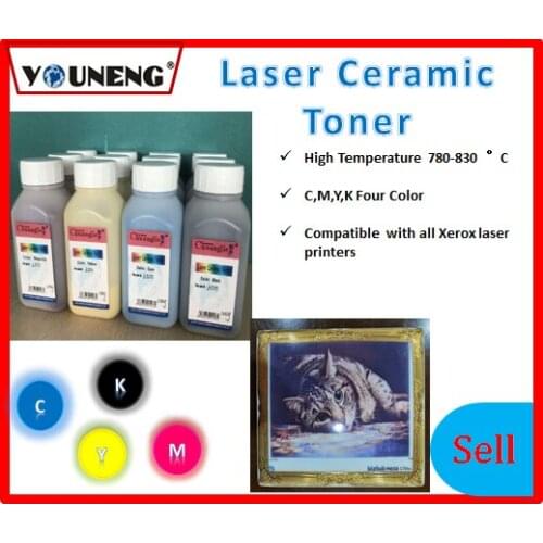 800 degree high temperature color ceramic toner powder Compatible For Ricoh and Xerox model vitrotype Print