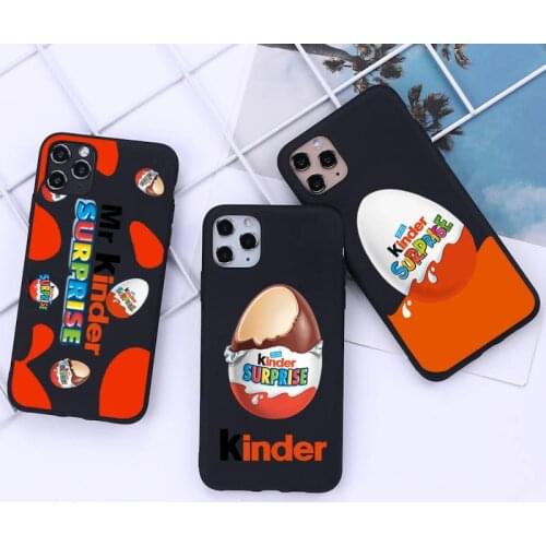 New Trolly egg KINDER JOY Surprise Phone Case for iphone 12 11 Pro Mini XS MAX 8 7 6 6S Plus X 5S SE 2020 XR cover