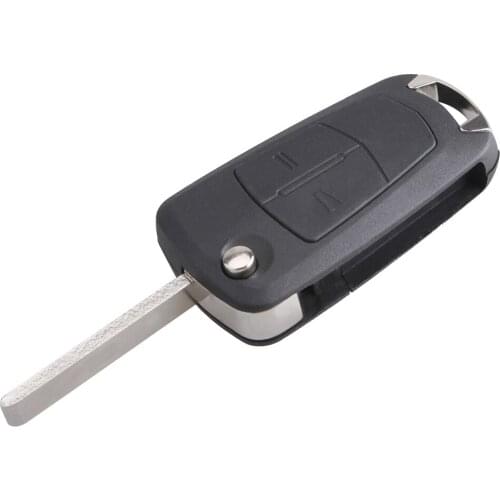 2 Buttons Black Folding Replacement Portable Key Remote Fob Shell Case No Chip for Opel Corsa / Vectra Convenient Accessories