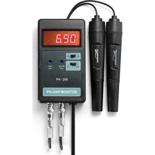 Digital PH ORP Monitor Accuracy Portable Online Water Quality pH Meter Aquariums ORP Tester ATC Data Lock Electrode Sensor