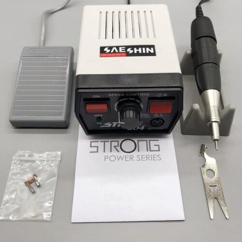 STRONG210 35000RPM Nail Drill 65W Powerful 204 + 102 Iron Manicure Manicure Tools Manicure Nail File Tool Drill