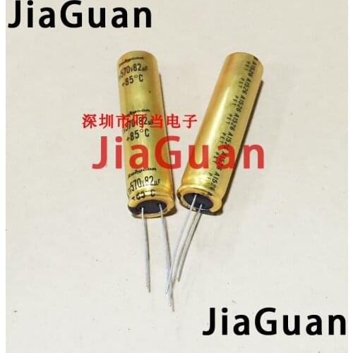2PCS NEW RUBYCON SV 82UF 570V 12.5x50MM power amplifier filter 82UF/570V hot sale Gold 570V82UF hifi audio
