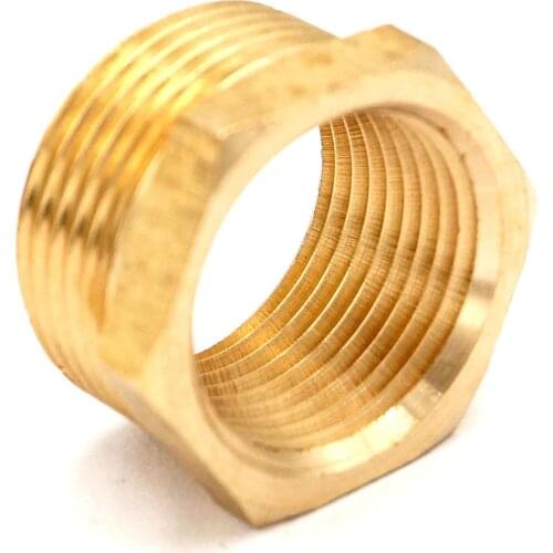 Brass Reducer M24x1.5mm Male x M20x1.5mm Female Reducing Bush adapter Fitting Gas Air Water Fuel