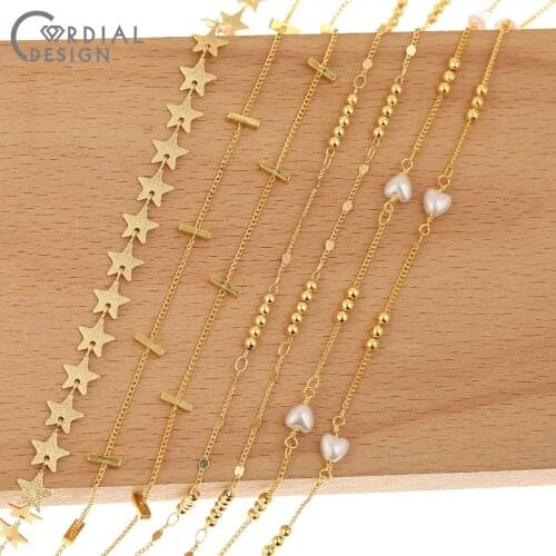 Cordial Design Copper Chains/Jewelry Accessories/Chain For Necklace/Hand Made/Jewelry Findings & Components/DIY Bracelet Making