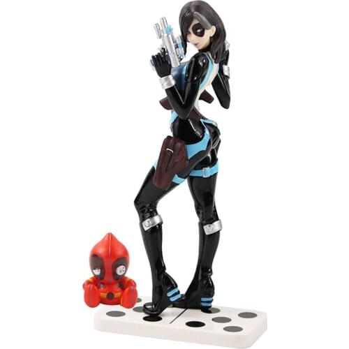 21cm X Men Deadpool Superhero Figure Domino Neena Thurman PVC Action Figure Collectible Model Toy