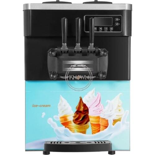 Table desktop commercial automatic mini 6L*2 soft serve sundae ice cream cone maker machine 20-28L/H capacity free