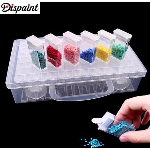 Dispaint New Diamond embroidery diamond painting tool! Daimond transparent plastic storage box, jewelry Drill Storage Box Gift