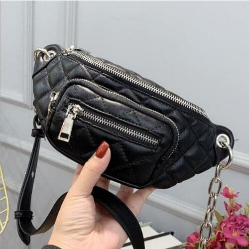 2021 New Women Waist Packs Casual PU Fanny Pack Women Leisure Fashion Waist Packs