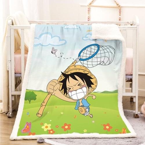 NEW Funny Character Blanket 3D Print Sherpa Blanket on Bed Home Textiles Dreamlike Style 08