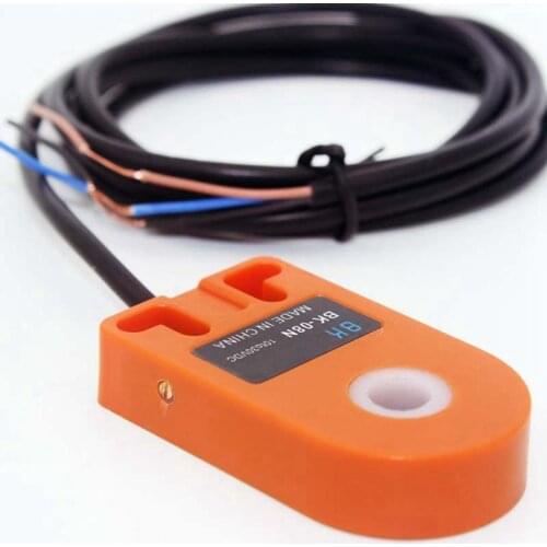 Orange 8mm Hole DC 6-36V 3 Wire NPN N/O HX-DGS-08N Inductive Ring Proximity Sensor Switch For Metal Screw Spring