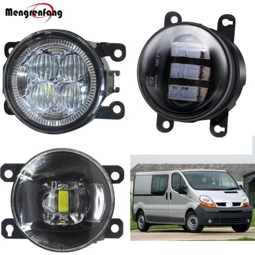 Car Front Bumper Fog Light LED Fog Lamp Daytime Running Light For Renault Trafic 2.5L L4 Diesel Turbocharged 2003 2004 2005 2006