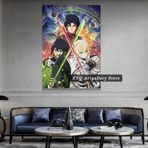 Seraph Of The End Poster Anime Home Decor Poster Pictures Wall Art Bedroom Decoration Study Living Room Prints Painting
