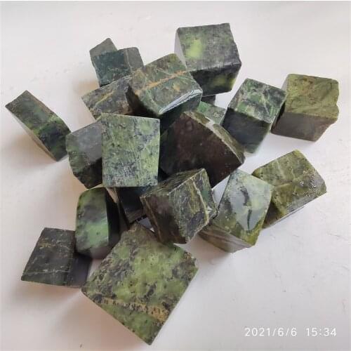 Natural Tibet Dark Green Jade Used in Chinese Medicine Treatment Medicine King Stone Can Boil Water for Health Energy Stone