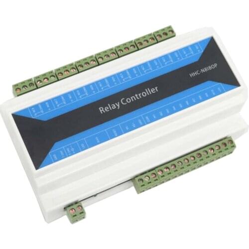8 Channel Industrial Ethernet IP Network Relay module Remote Controller Device Ethernet to RS485 bistable relay MODBUS TCP