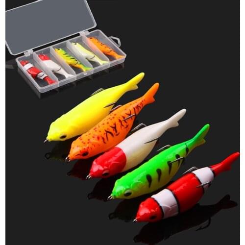 5pcs/box 12.4g Fishing frog Lures Kit silicone Snakehead Lure Top water Artificial Ray Frogs Bait for trout bass lure fishing
