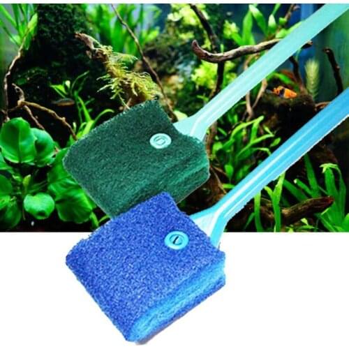 Fish Tank Cleaning Brush Aquarium Fish Tank Plant Cleaning Brushes Floating Clean Window Algae Scraper Aquarium Accessories