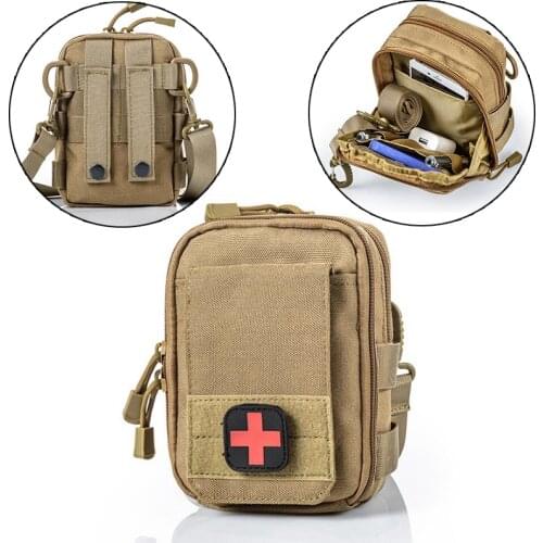 Tactical Molle Pouch Mini Outdoor War Bag Cell Phone Medical Carrier EDC IFAK Pouch Shoulder Bag Soft Pocket Hunting Accessories