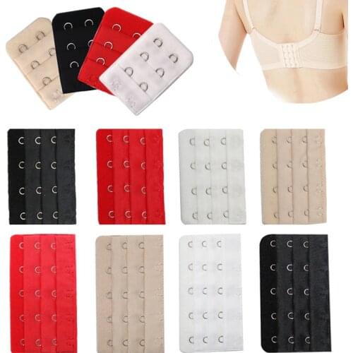 4pcs Womens Bra Extender 1/2/3/4/5 Hooks Adjustable Bra Extension Expander Strap Hook Clasp Belt Buckle Intimates Accessories