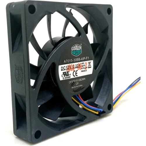 70mm fan for cpu cooler radiator A7015-30BB-4IP-F1 DF0701512B2MN 4WIRE 12V 0.22A cooling fan 70*70*15MM pwm