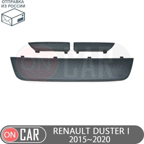 Winter cover radiator for Renault Duster I 2015~2020 front bumper auto accessories styling tuning exterior decoration