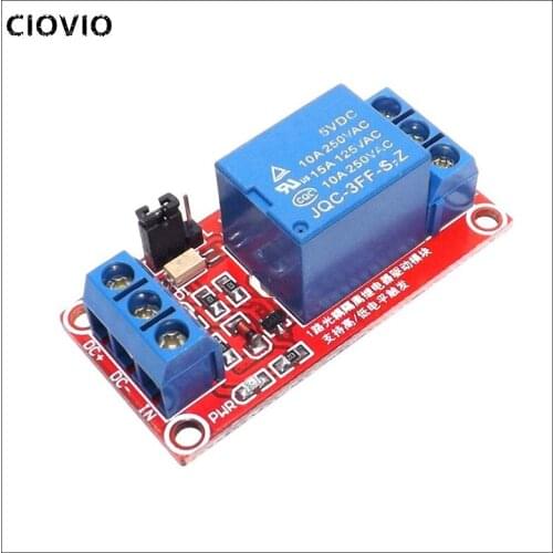 One 1 channel relay module 5V 12V 24V high and low level trigger relay control with optocoupler