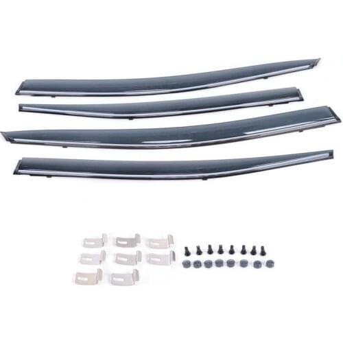 4pcs Window Visors Vent Sun Rain Shade Deflectors Car Styling Replacement for Vios 2014 2015 2016 2017 Sun Rain Guard