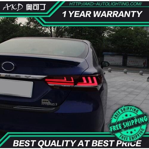 AKD tuning cars Tail lights For Toyota Camry 2018 Taillights LED DRL Running lights Fog lights angel eyes Rear parking light