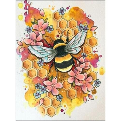 Diamond Painting New Square/Round Animals Hobby And Handicraft Rhinestones Diamond Embroidery Bee 5d Diamond Mosaic GJ654