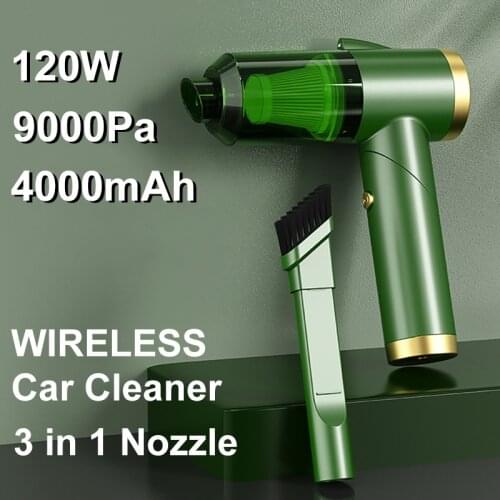 9000Pa Folding Wireless Car Vacuum Cleaner 4000mAh Rechargeable Handheld Mini Dust Removal Cleaner Multi-purpose Cleaning Tool