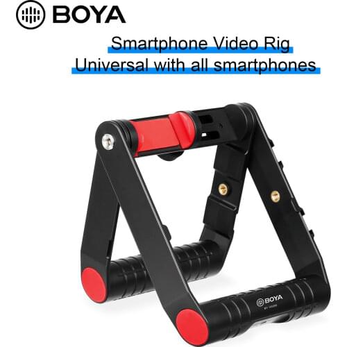 BOYA BY-VG300 Handheld Smartphone Video Rig Stabilizer Handle Clip Mount for Tiktok Live Streaming Vlog Microphone Accessories