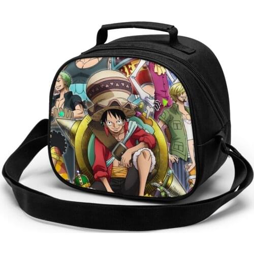 One Piece Children Lunch Bag Lunch Bag Student Portable Insulated Office Lunch Box Picnic Bags Thermal Food Tote Handbag