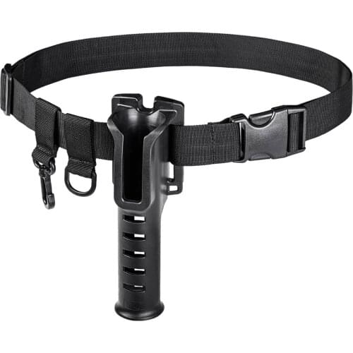 Portable Fishing Pole Inserter Waist Belt Fishing Rod Holder Pole Inserting Rack Adjustable Belt For Outdoor Fishing Men Durable