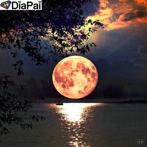 DiaPai 100% Full Square/Round Drill 5D DIY Diamond Painting "Moon sea" Diamond Embroidery Cross Stitch 3D Home Decor A18526