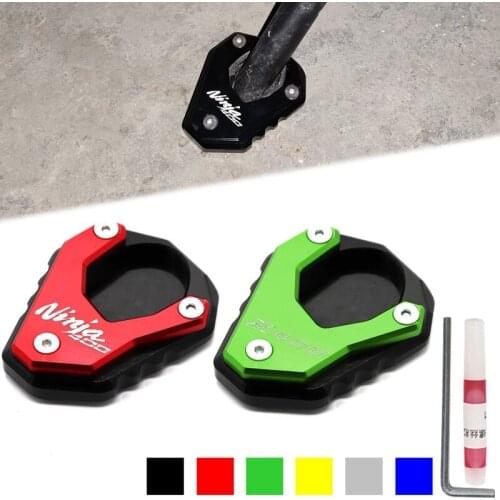 For KAWASAKI NINJA400 Z400 NINJA 400 Z 400 Motorcycle Accessories Kickstand Foot Side Stand Extension Pad Support Plate Enlarge