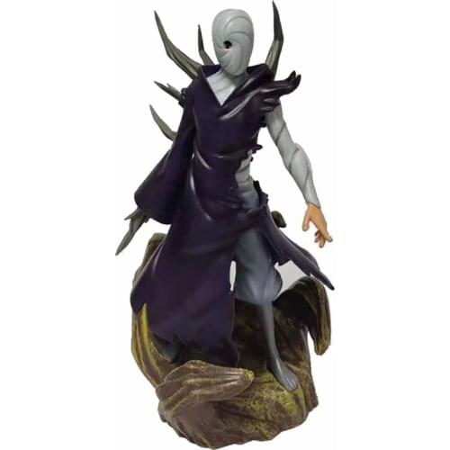 Naruto Shippuden Figures Anime Model Uchiha Obito Itachi GK Action Figure 29CM PVC Interchangeable Head Statue Collectible Figma