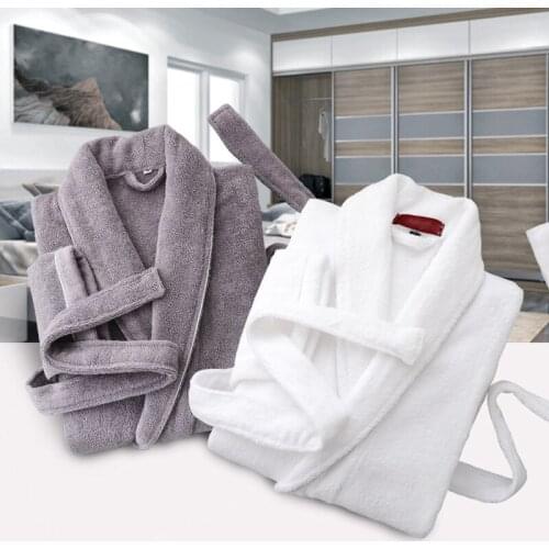 Winter Thinkening Bathrobe Cotton Lovers Cotton Toweling Terry Robe Women Warm Bathrobe Soft Sleeprobe Adult Casual Homewear