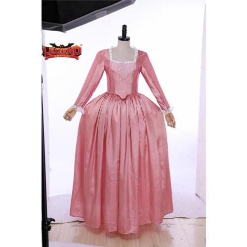 Musical Hamilton Angelica Schuyler cosplay Costume pink Dress Colonial Lady Corset-Style Ball Gown Victorian Medieval Skirt