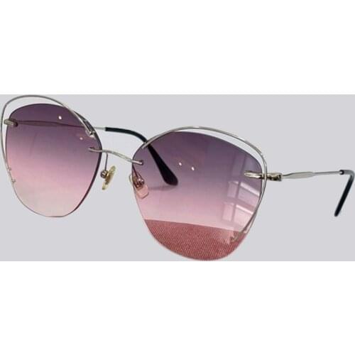 Rimless Sweet Women Sunglasses Vintage Fashion Oversize Famous Luxury Brand Design Sexy Sun Glasses For Female