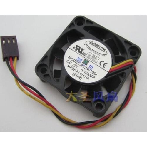 Original R124010SL 12V 0.10A 4CM 40103 wire radiation fan
