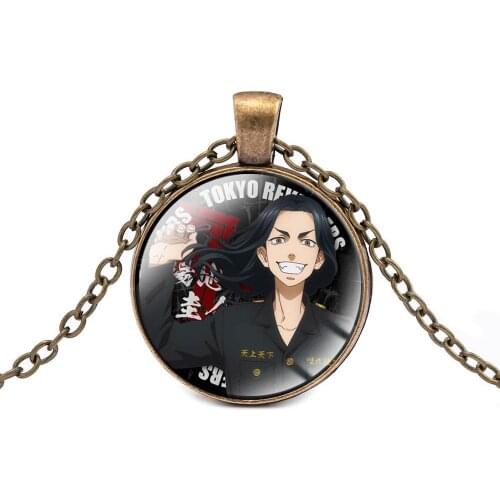 Tokyo Swastika Avengers Tokyo Revengers Necklace Anime Peripheral Pendant Sweater Chain