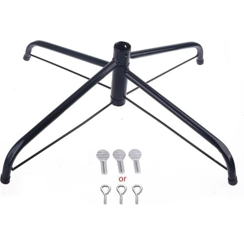 30/35/40/45/50cm Christmas Tree Base Stand Foldable Iron Bracket Xmas Tree Bottom Support Holder Christmas Decor Parts