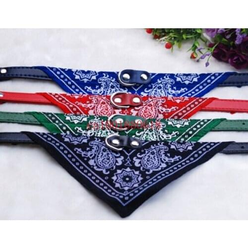 Fedex DHL Free Shipping S/M/L/XL Size Cute Dog Cat Pet Adjustable Scarf Pet Collar Neckerchief,100pcs/lot