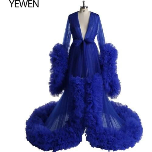 Maternity Photography Props Dresses Ruffles Mesh Pregnancy Dress Photo Shoot Maxi Gown Clothes For Pregnant Women Plus Size