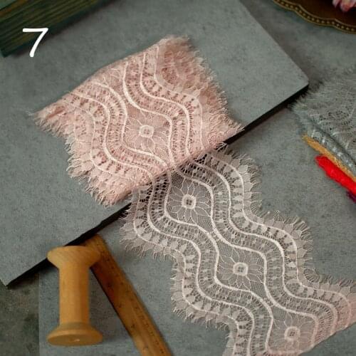 3meter long Eyelashes, lace, black and white, mesh, underwear, skirt decoration lace diy accessories