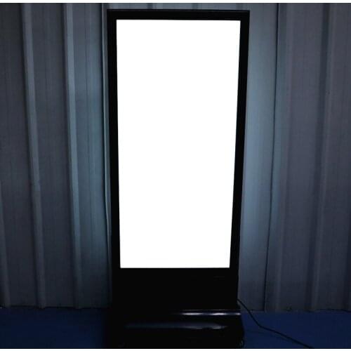 Free Standing Illuminated Waterproof Light Box Movable Metal Case for Shopping Mall