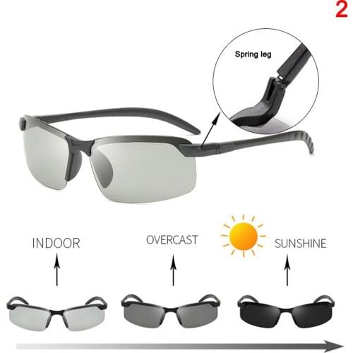 Sunglasses For Men Photochromic Sunglasses For Men Sports Pc Frame Men Sunglasses Polarized With Uv400 Protection Anti-blue Ray