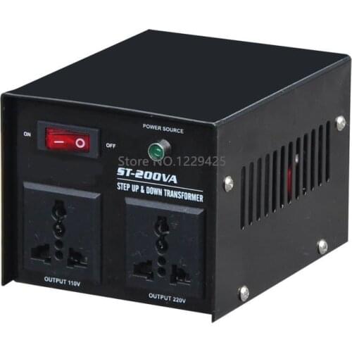 ST-200W 110V/220V Home-use Step Up Down Transformer Household Electrical Voltage Converter
